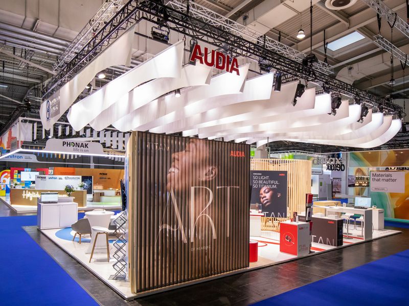 Audia Messestand auf der EUHA Hannover 2024